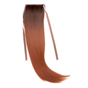 Coada Fibra Sintetica 55cm Ombre Saten Roscat Deschis Coada Fibra Sintetica 55cm Ombre Saten Roscat Deschis