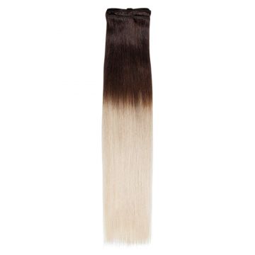 Extensii Clip-On Premium Ombre Saten/Blond Argintiu